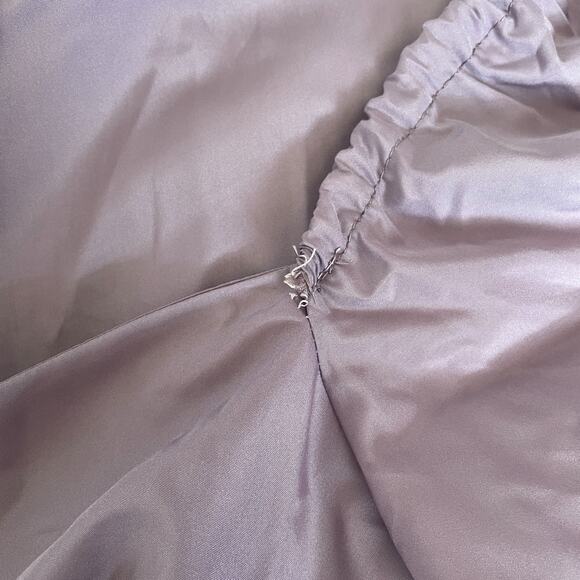Vintage Maxi Dress Size 6 Purple Puff Sleeve A Line Princess Formal Prom 80s - Picture 7 of 16